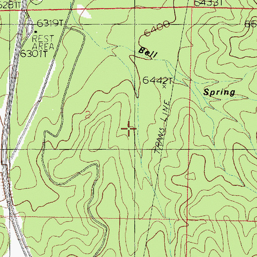 Topographic Map of Brush Hollow, UT