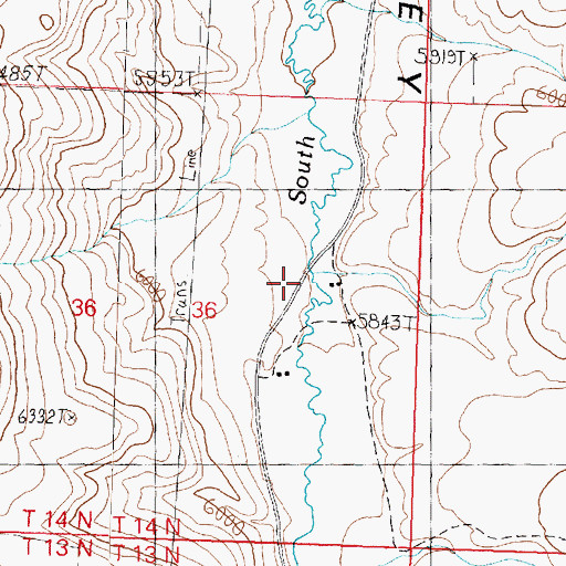 Topographic Map of Buck Hollow, UT