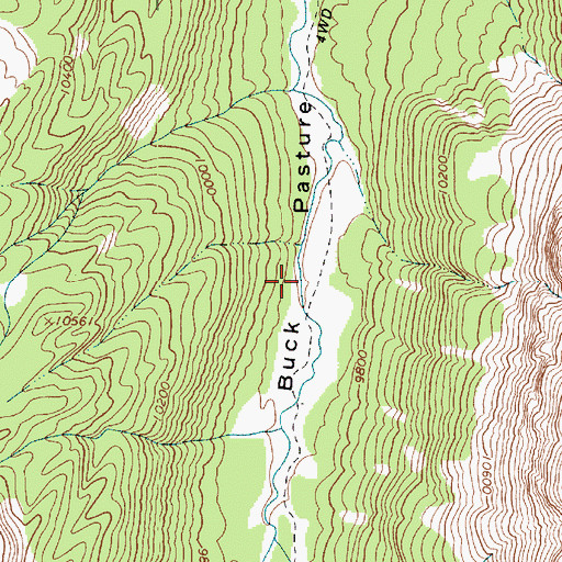 Topographic Map of Buck Pasture, UT