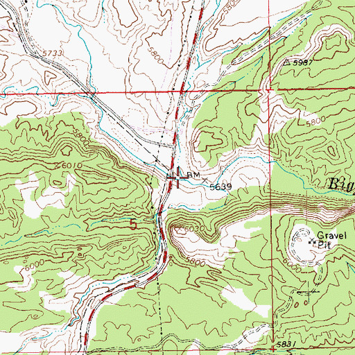 Topographic Map of Buckhorn Canyon, UT