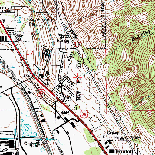 Topographic Map of Buckley Draw, UT