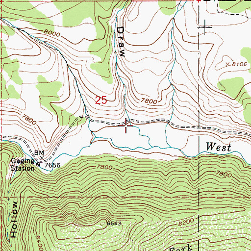 Topographic Map of Buckley Draw, UT