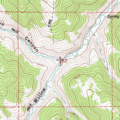 Topographic Map of Buffalo Canyon, UT