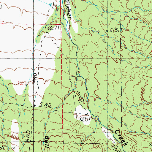Topographic Map of Bull Canyon, UT