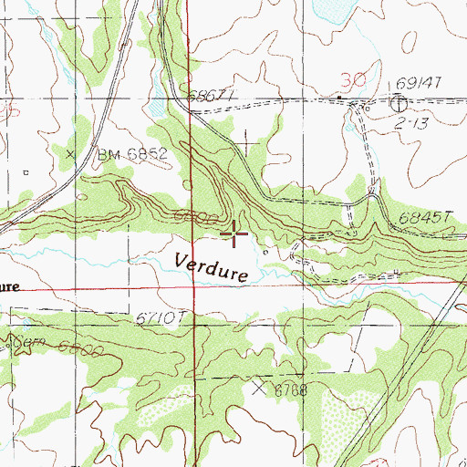 Topographic Map of Bull Hollow, UT