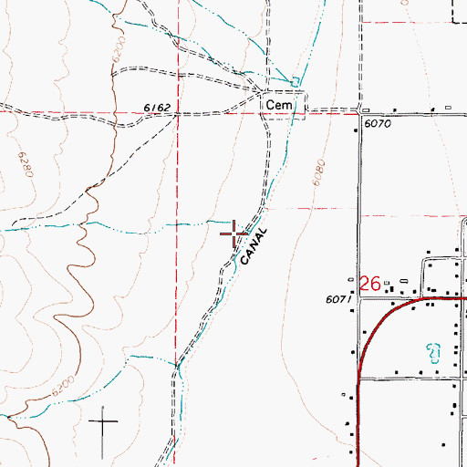 Topographic Map of Bullberry Creek, UT