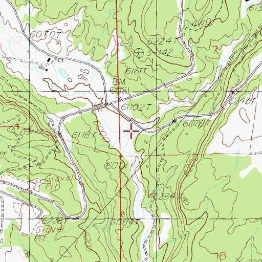 Topographic Map of Bullpup Canyon, UT