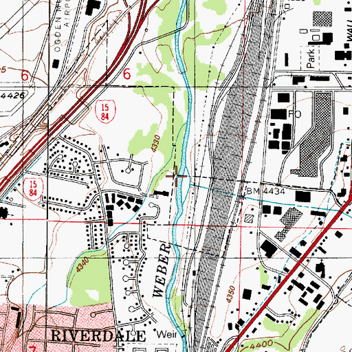 Topographic Map of Burch Creek, UT