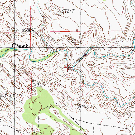 Topographic Map of Burkholder Draw, UT
