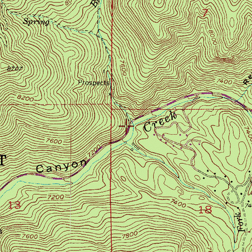 Topographic Map of Butler Fork, UT
