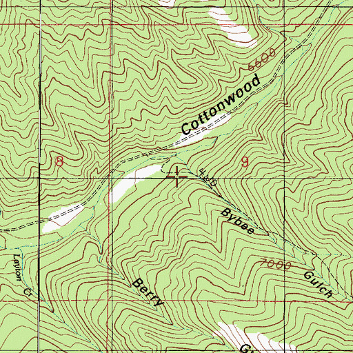 Topographic Map of Bybee Gulch, UT