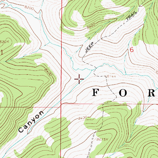 Topographic Map of C Canyon, UT