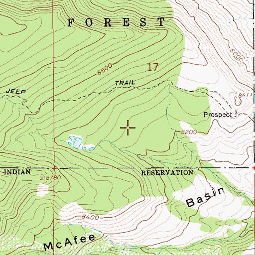 Topographic Map of McKay Hollow, UT
