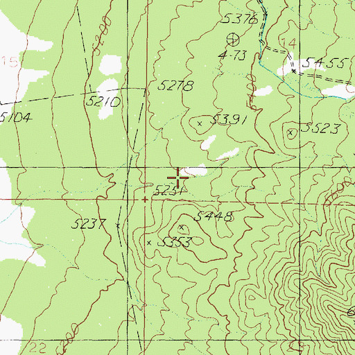 Topographic Map of Caldwell Spring, UT