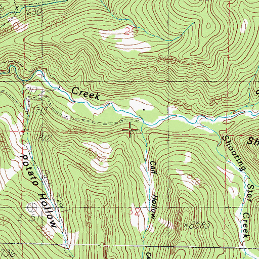 Topographic Map of Calf Hollow, UT