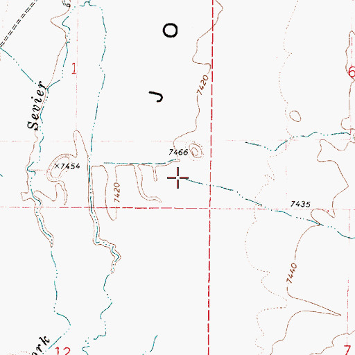 Topographic Map of Cameron Wash, UT