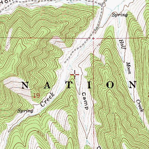 Topographic Map of Camp Draw, UT