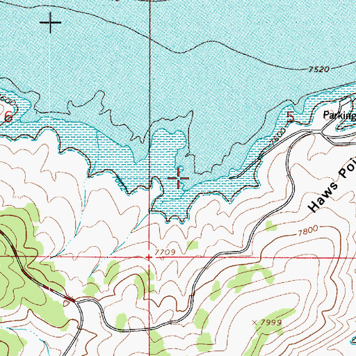 Topographic Map of Camp Strawberry, UT