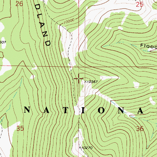 Topographic Map of Candland Mountain, UT