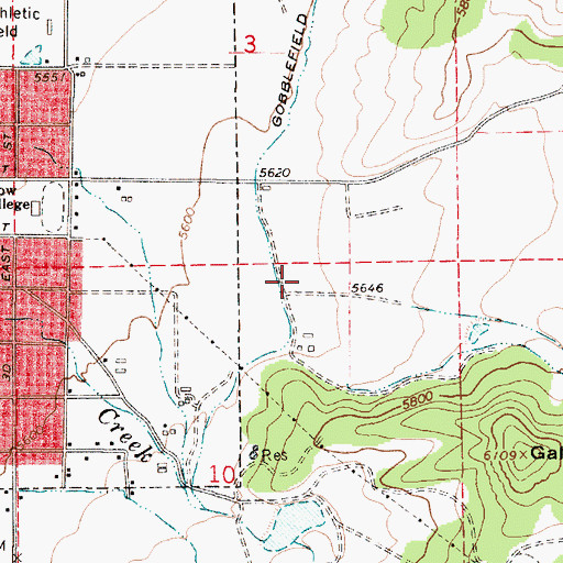 Topographic Map of Cane Valley, UT