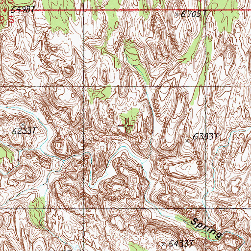 Topographic Map of Capitol Reef, UT