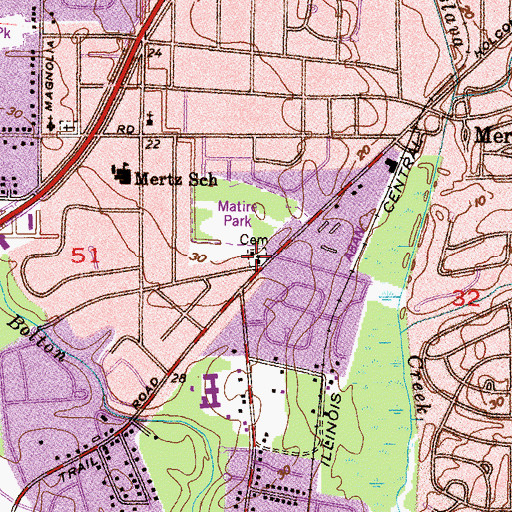 Topographic Map of Zion Baptist Church, AL