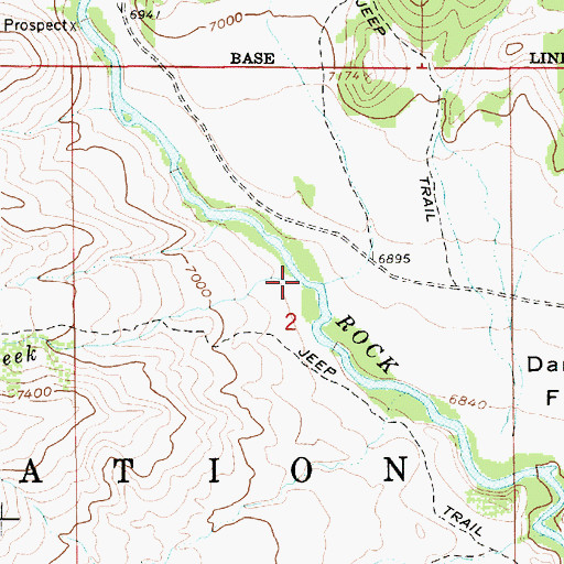 Topographic Map of Carter Creek, UT
