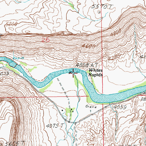 Topographic Map of Castle Creek, UT