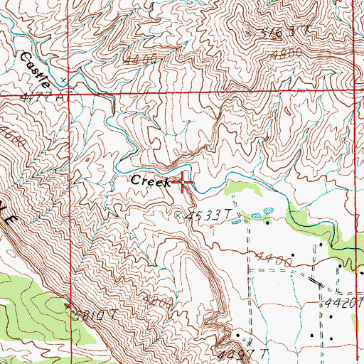 Topographic Map of Castle Valley, UT