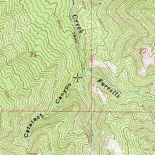 Topographic Map of Cataract Canyon, UT