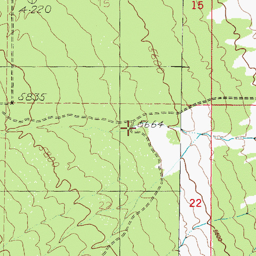 Topographic Map of Cave Canyon, UT