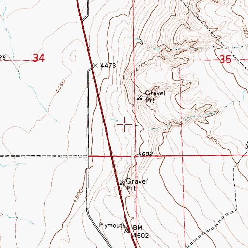 Topographic Map of Cedar Canyon, UT