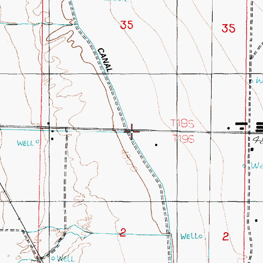 Topographic Map of Central Utah Canal, UT
