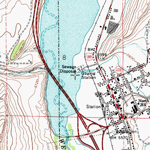 Topographic Map of Chalk Creek, UT