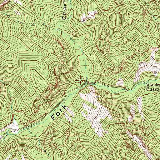 Topographic Map of Charles Hollow, UT