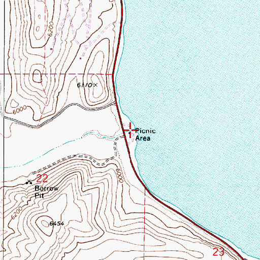 Topographic Map of Cheney Creek, UT
