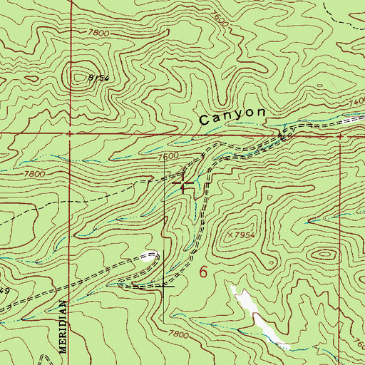 Topographic Map of Cherry Hollow, UT