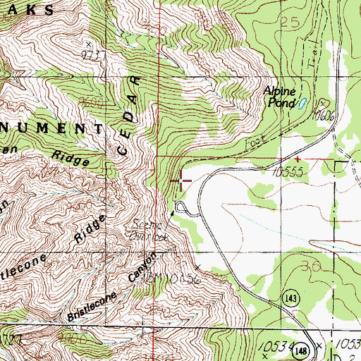 Topographic Map of Chessmen Overlook, UT