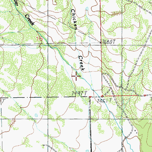 Topographic Map of Chicken Creek, UT