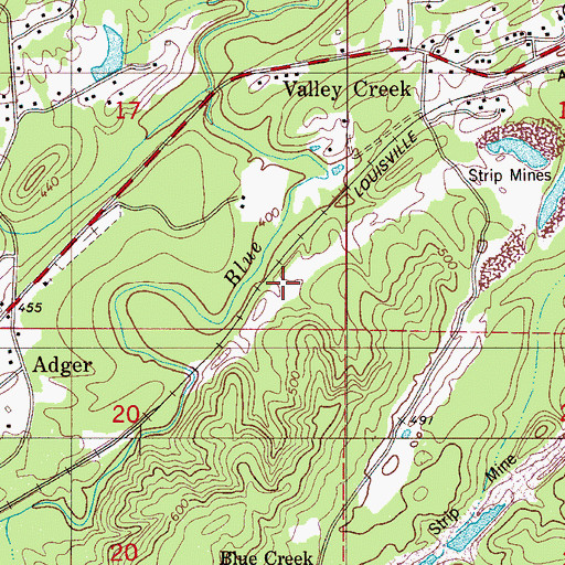 Topographic Map of Apache (historical), AL