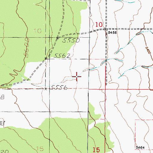Topographic Map of Chokecherry Canyon, UT