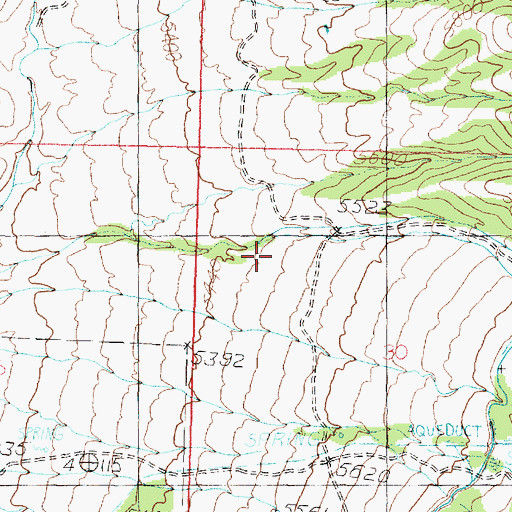 Topographic Map of Chokecherry Canyon, UT
