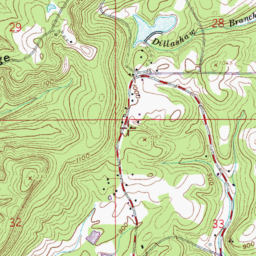 Topographic Map of Argo Church, AL