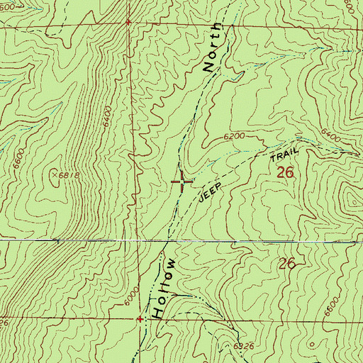 Topographic Map of Chris Canyon, UT