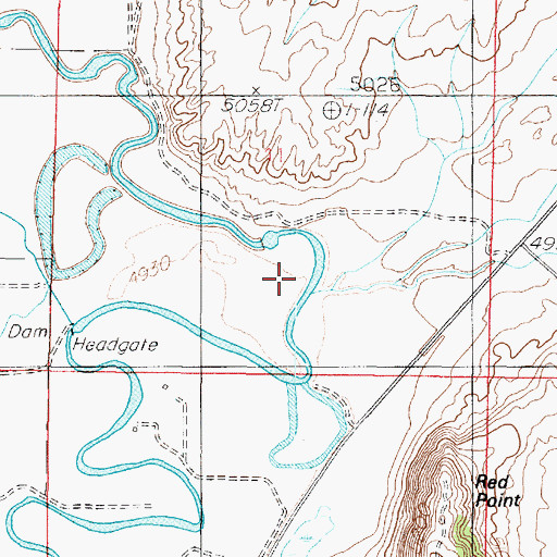 Topographic Map of Chriss Creek, UT