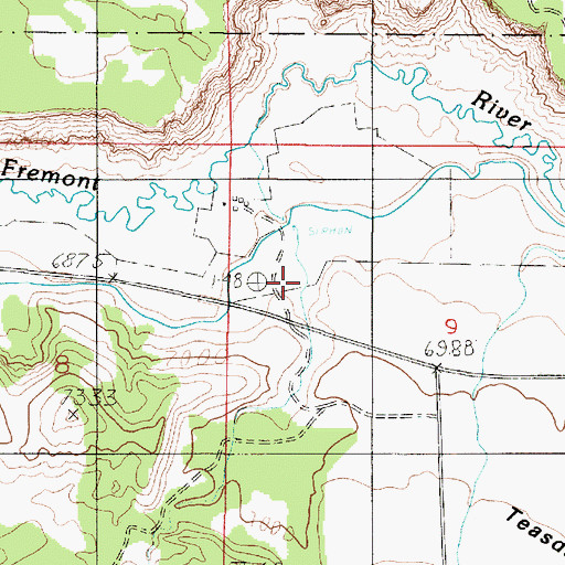 Topographic Map of Cigarette Hollow, UT
