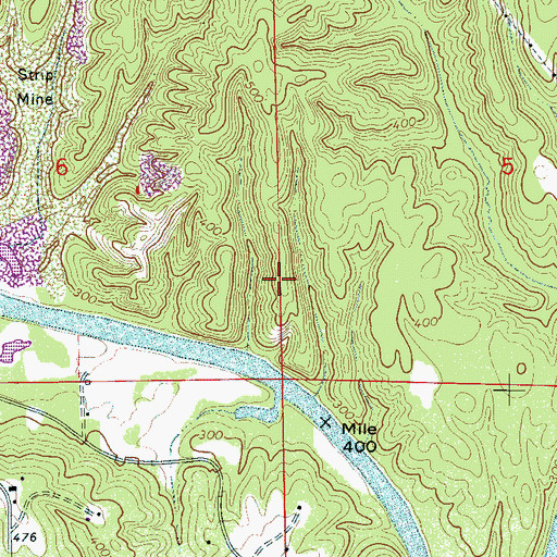 Topographic Map of Atwood Ferry (historical), AL