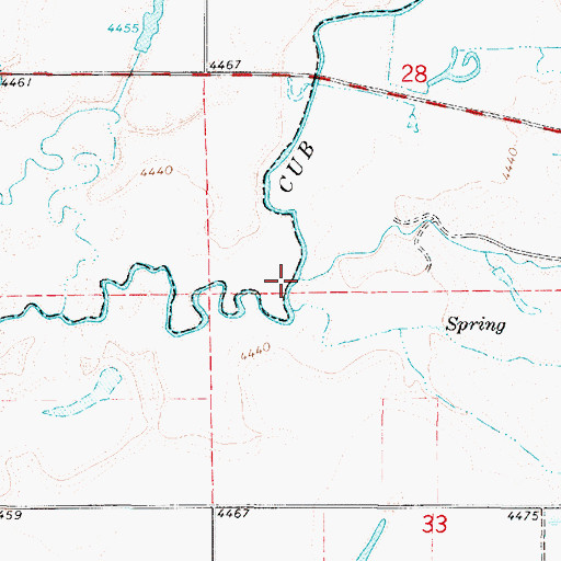 Topographic Map of City Creek, UT