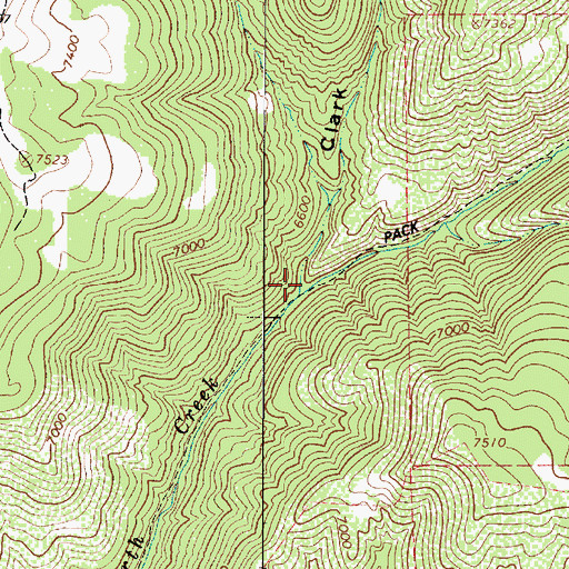 Topographic Map of Clark Hollow, UT