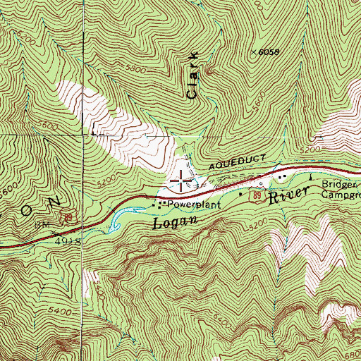 Topographic Map of Clark Hollow, UT